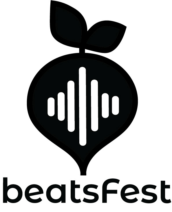 a beet with sound waves in the center