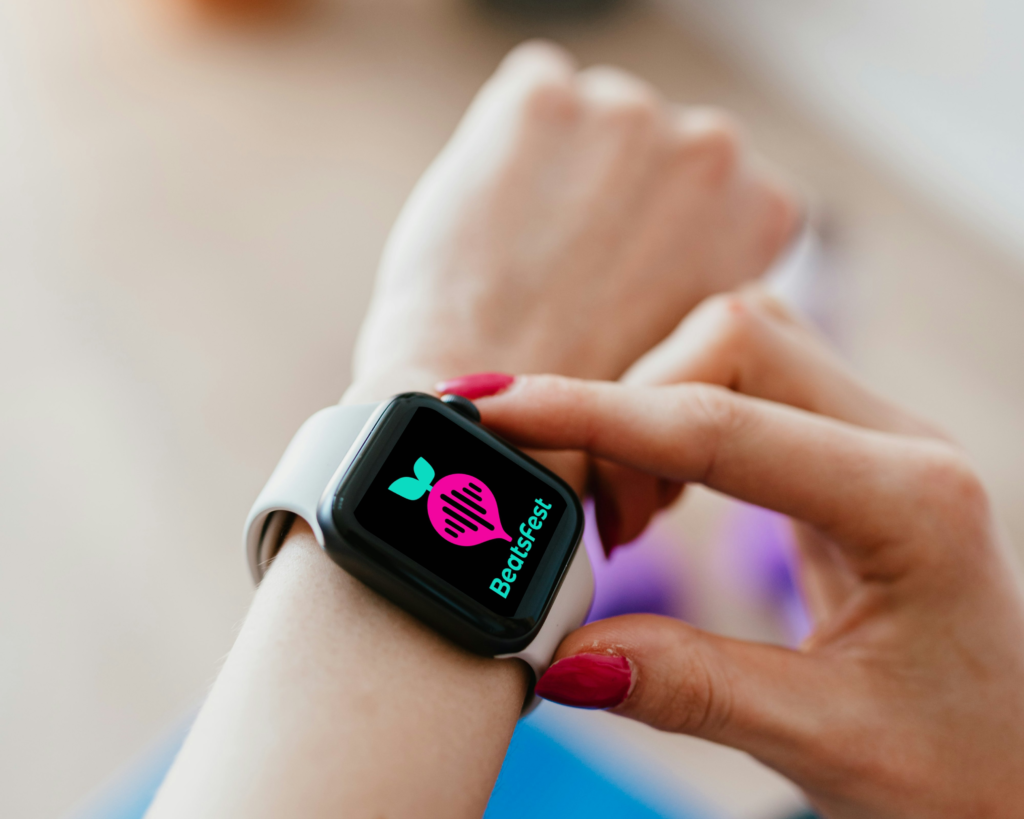 image of an arm with a smartwatch