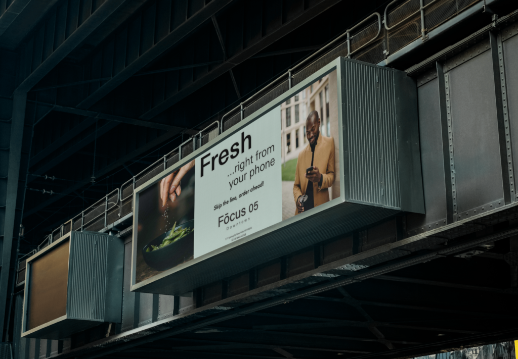Image of a subway billboard