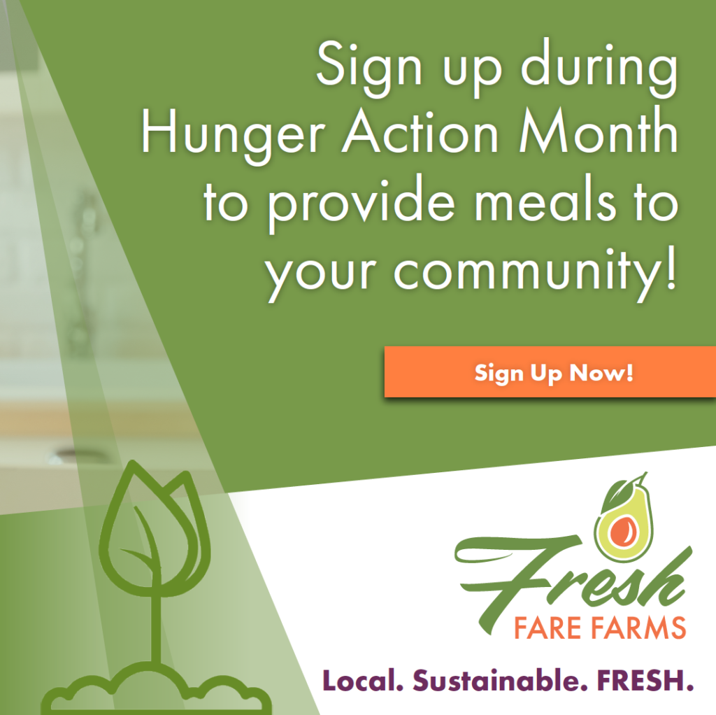 Sign up advertisement for Fresh Fare Farms